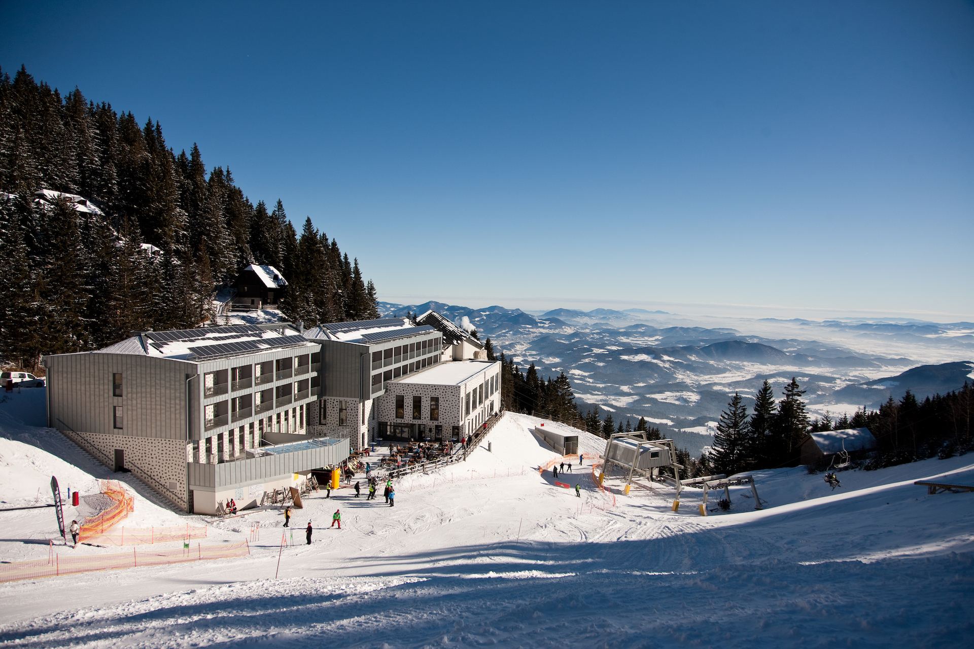 Skiareál Golte, Slovinsko. Foto: Golte