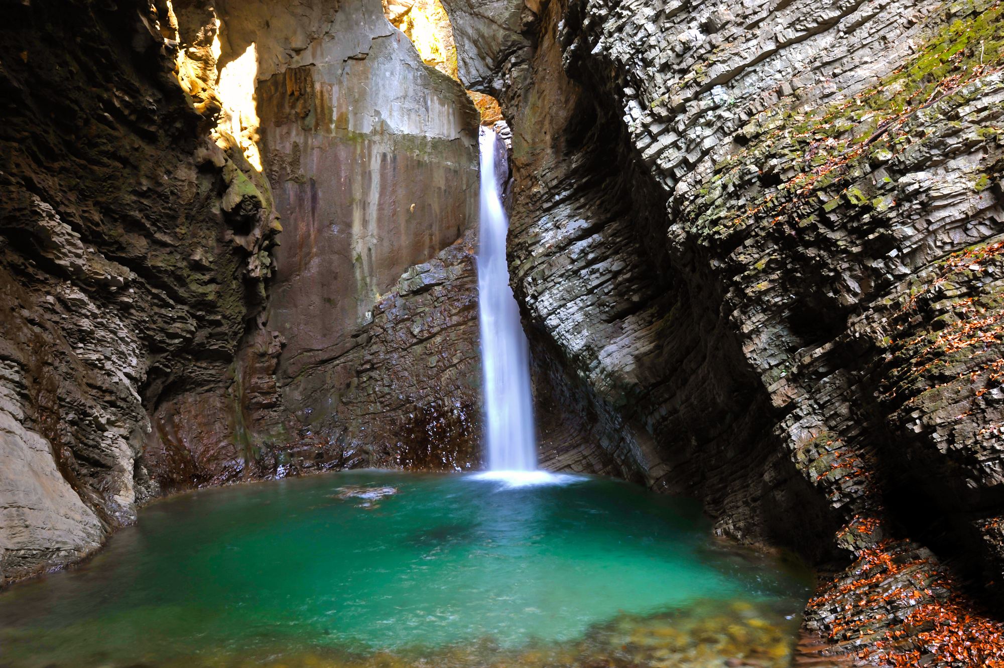 Vodopád Kozjak, Kobarid, Slovinsko