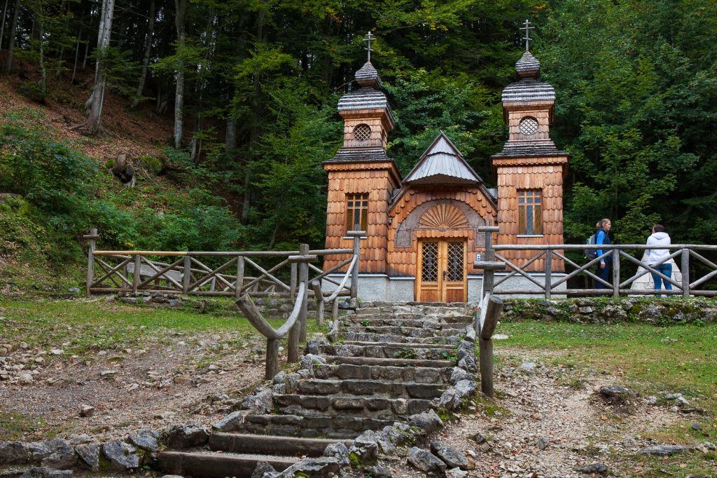 Ruská kaple na Vršiči, Slovinsko. Foto: Boris Pretnar