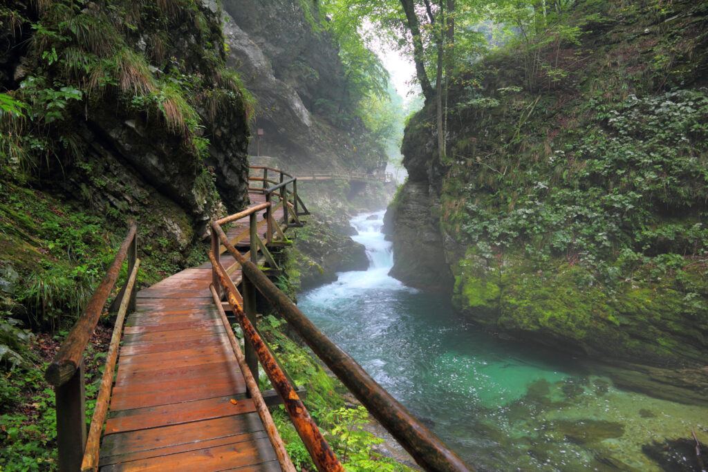 Soutěska Vintgar, Bled, Slovinsko