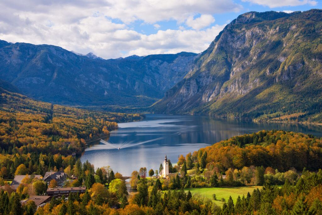 Vyhlídka, Bohinjsko Jezero, Slovinsko