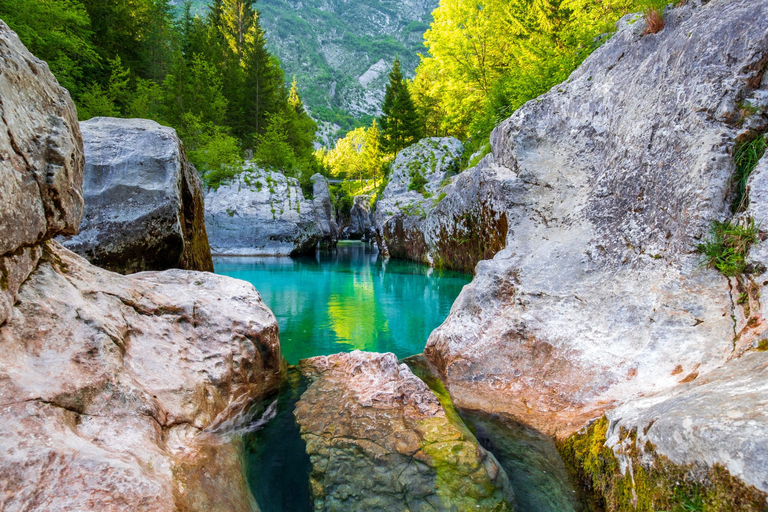 Velika korita, Soča, Slovinsko