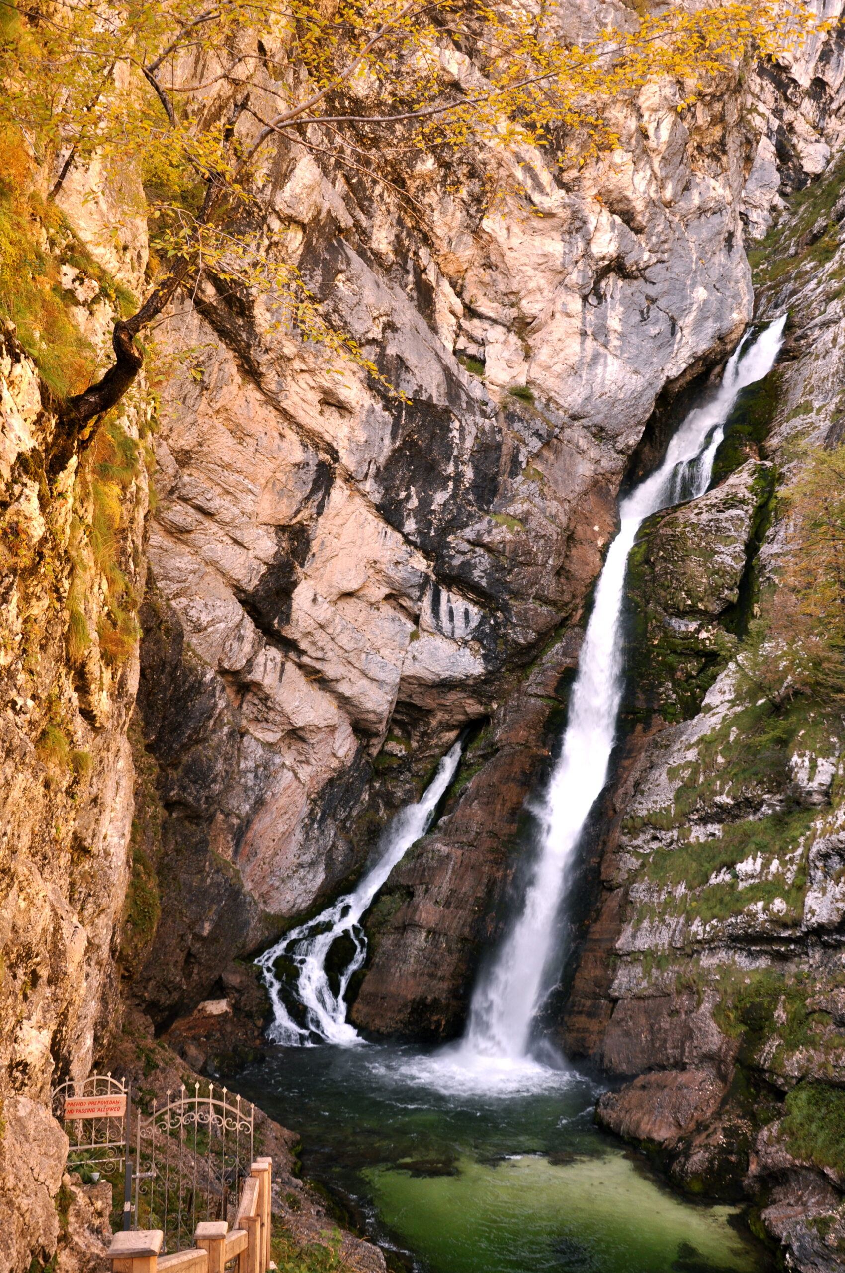 Vodopád Savica, Bohinj, Slovinsko