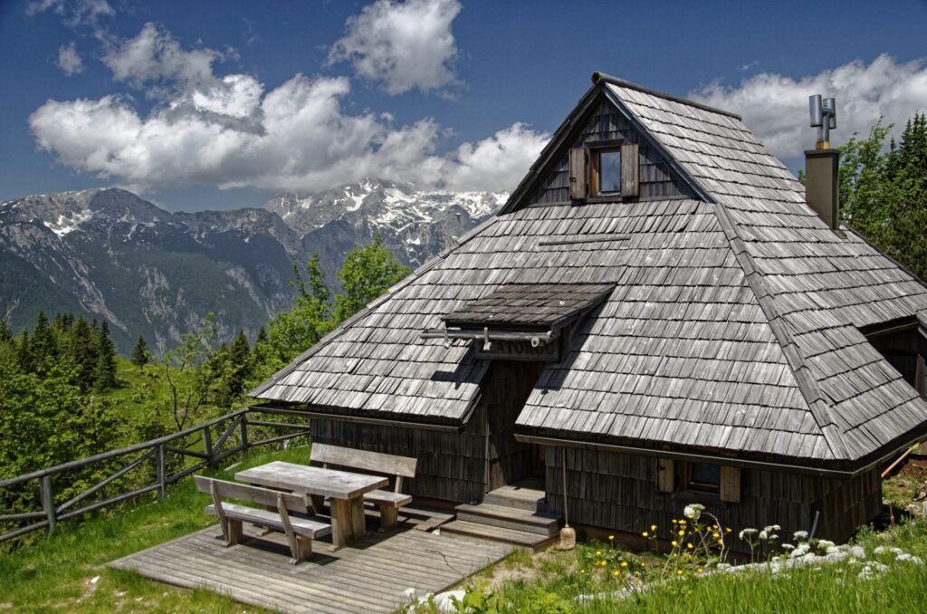 Chaty Velika Planina, Stahovica, Slovinsko